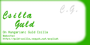 csilla guld business card